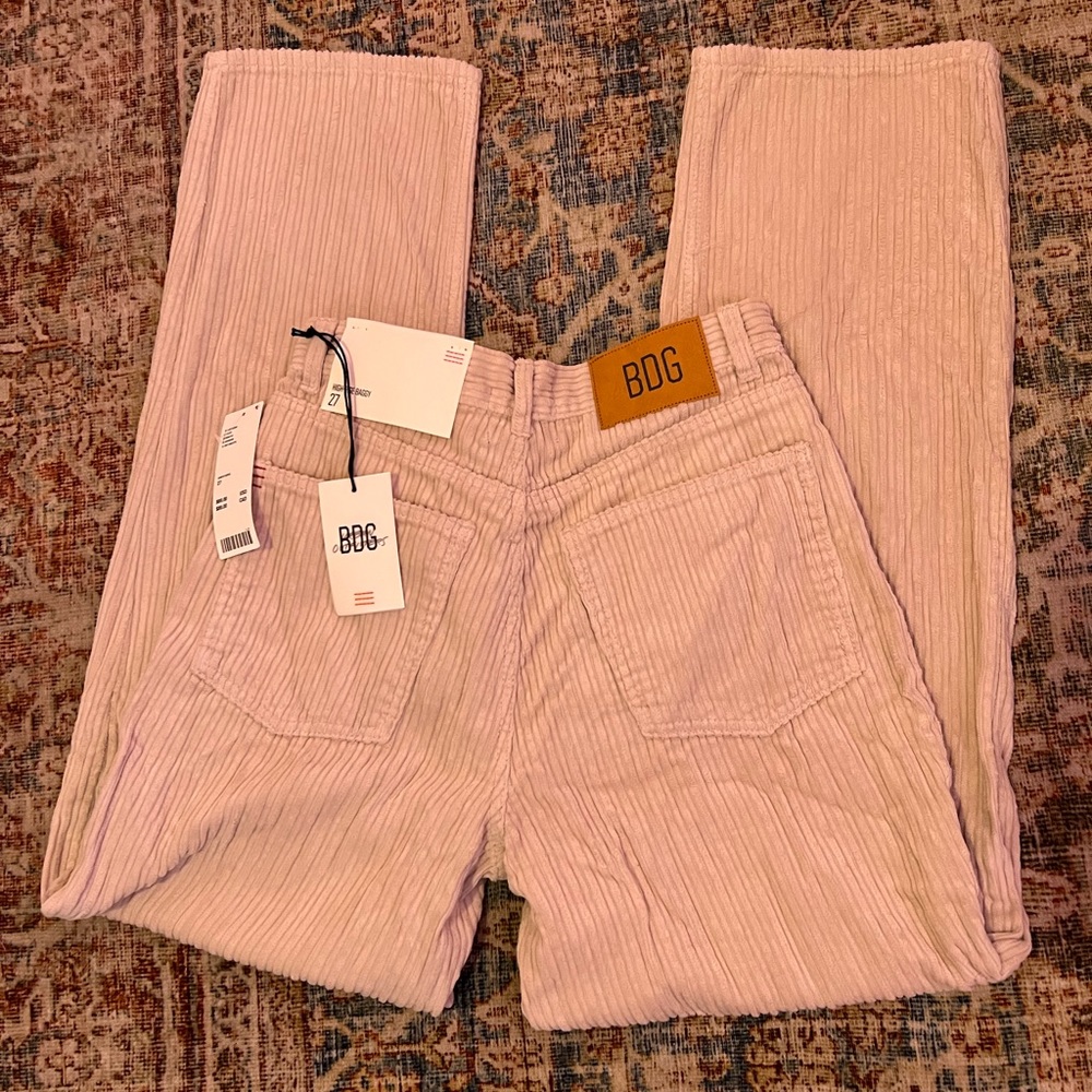 Urban Outfitters BDG High Rise Baggy Corduroy pants NWT women’s size 27